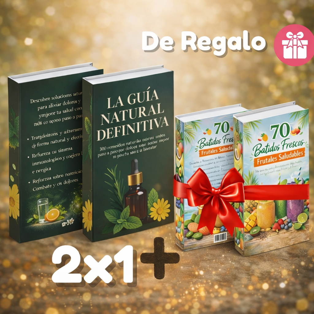 2x1 La Guía Natural Definitiva + De Regalo Frescura Saludable: 70 Batidos saludables para el Verano